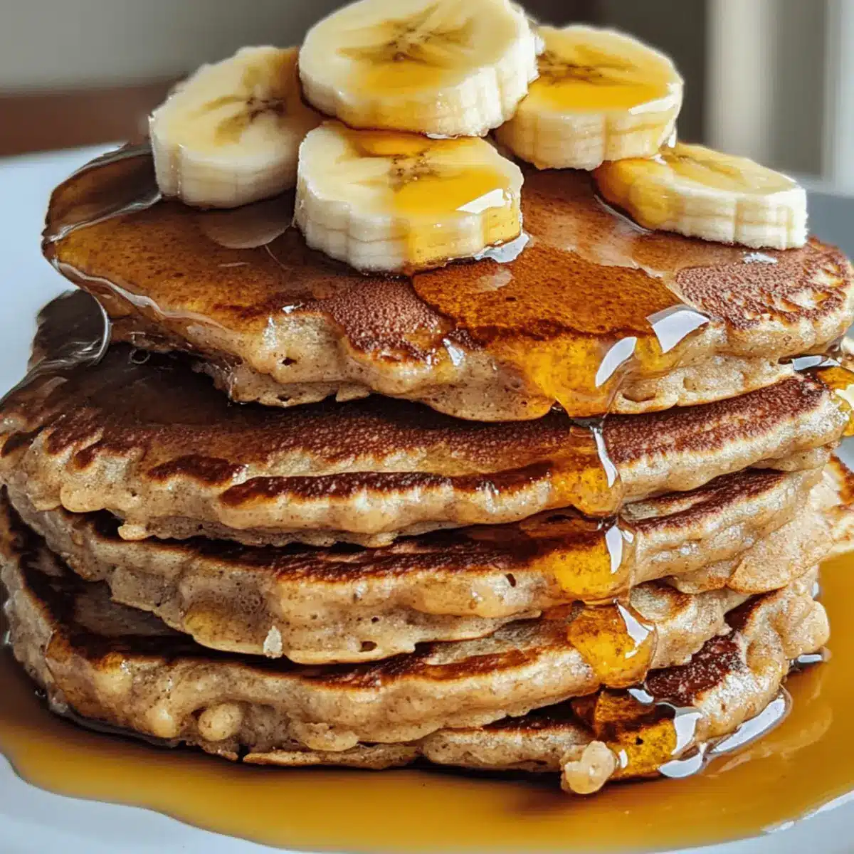 Banana Oat Pancakes Recipe