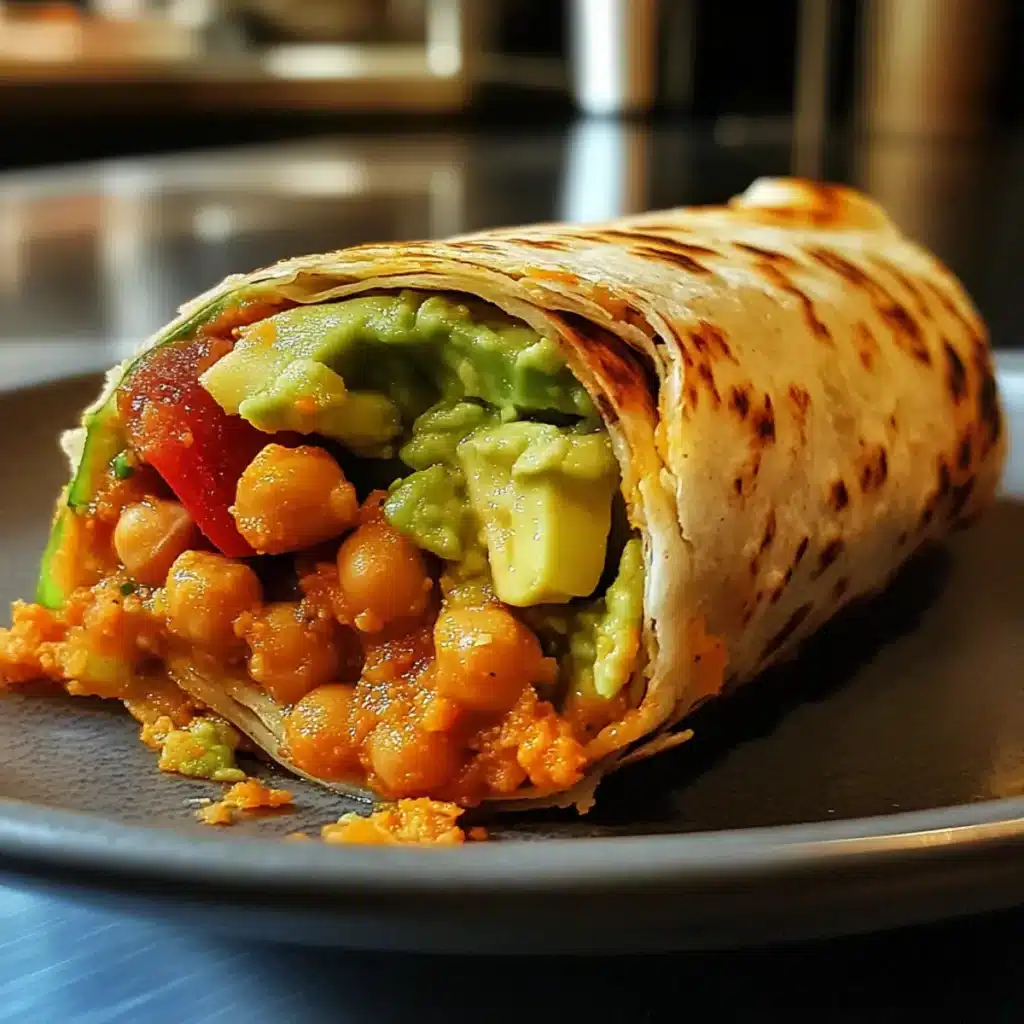Spicy Chickpea Avocado Wrap