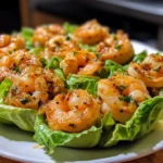 Garlic Butter Shrimp Lettuce Cups